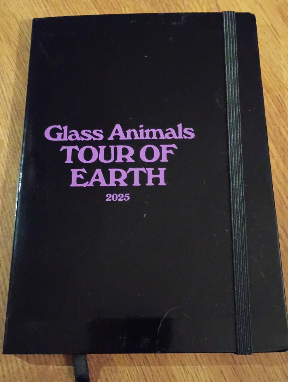 Glass Animals Tour of Earth 2025 Black Notebook VIP Exclusive